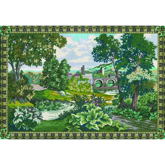 Печатный холст 80x115 Пасторальная сцена CDA15506