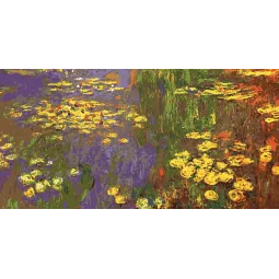 Spausdintas drobės audinys 50x100 Nympheas Water Plantes, (Monet) CDA13985
