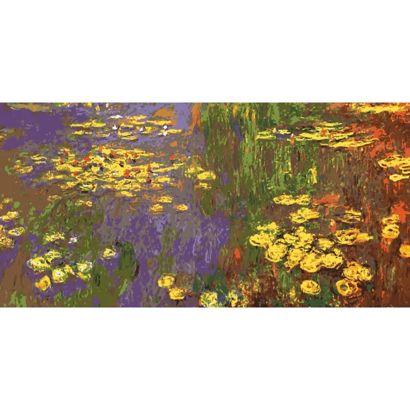 Printed Canvas 50x100 Nympheas Water Plantes, (Monet) CDA13985