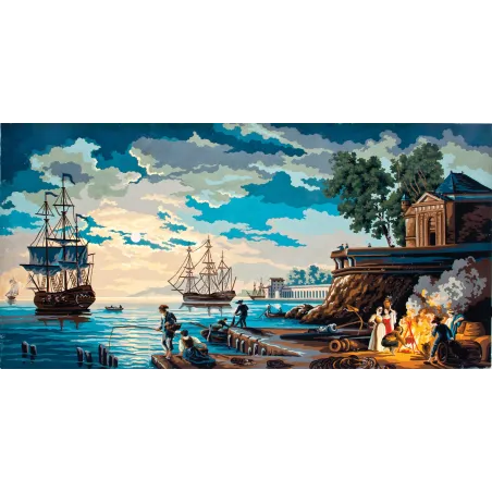 Printed Canvas 50x100 The Old Port CDA13978