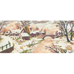 Toile imprimée 50x110 Scène de neige CDA13971