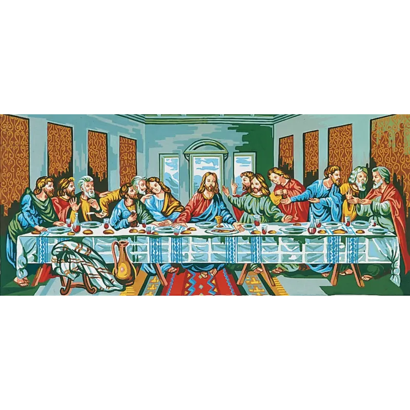 Toile Imprimée 50x100 La Cène, D'Vinci CDA13901