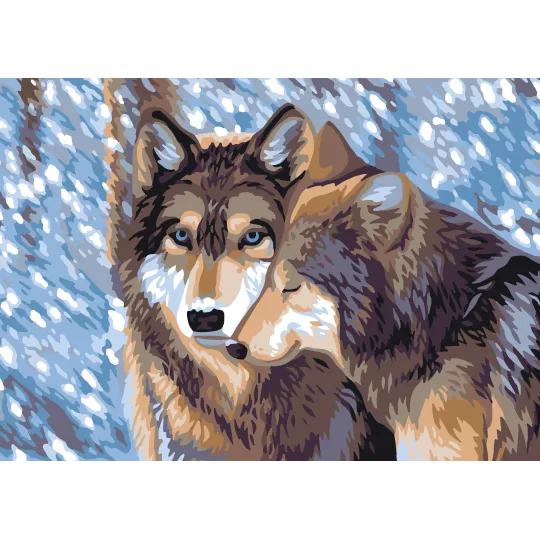 Printed Canvas 50x70 Wolves CDA12998