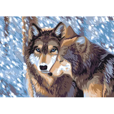 Printed Canvas 50x70 Wolves CDA12998