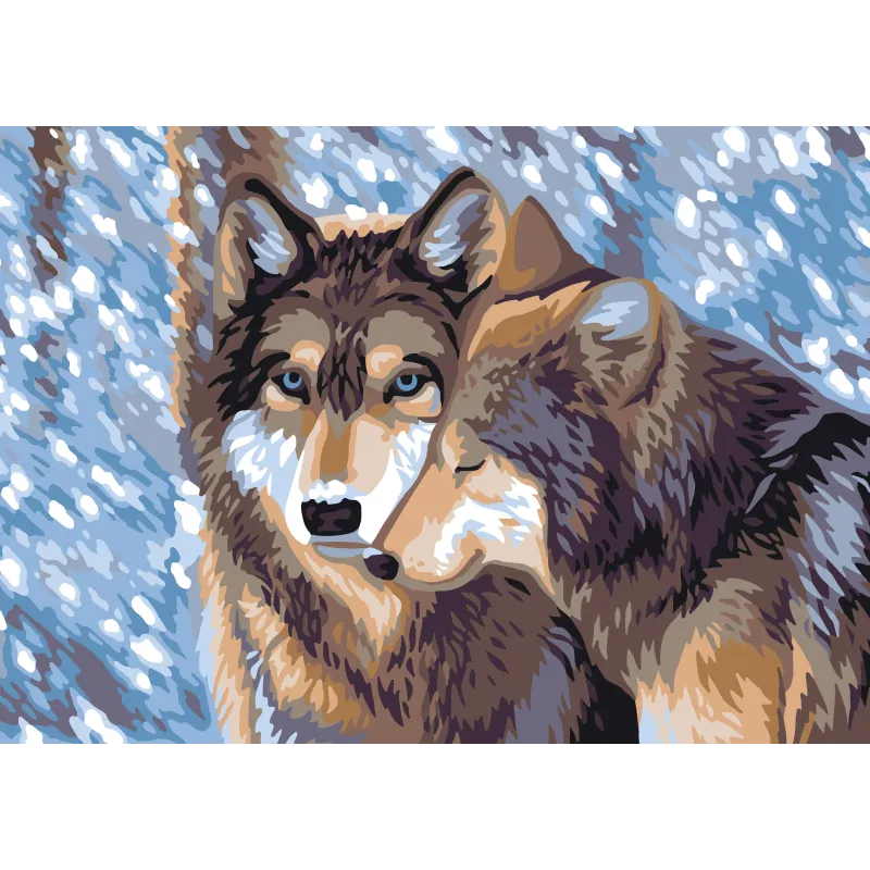 Printed Canvas 50x70 Wolves CDA12998