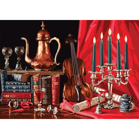 Bedruckte Leinwand 50x70 Violine CDA12996