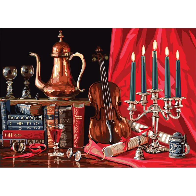 Bedruckte Leinwand 50x70 Violine CDA12996