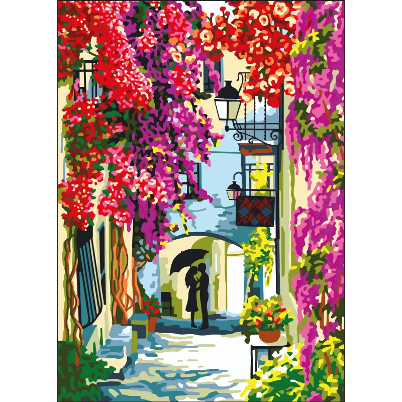 Bedruckte Leinwand 50x70 Liebesgeschichte CDA12995