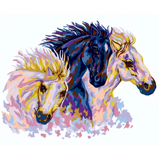 Printed Canvas 50x70 Equine Study CDA12961