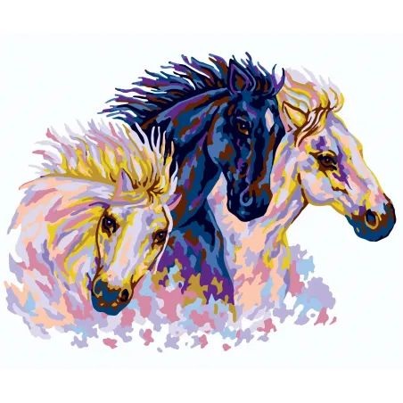 Printed Canvas 50x70 Equine Study CDA12961