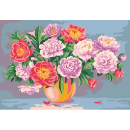 Gedruckte Leinwand 50x70 Pfingstrosen CDA12960W