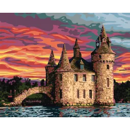 Toile imprimée 50x40 Château de Boldt CDA11877W