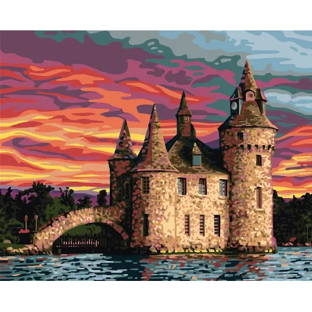Toile imprimée 50x40 Château de Boldt CDA11877W
