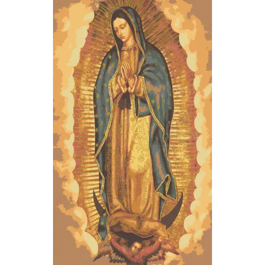 Bedruckte Leinwand 50x30 Unsere Liebe Frau von Guadalupe CDA11862