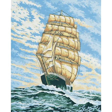 Printed Canvas 50x40 Under Full Sail CDA11844