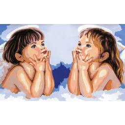 Printed Canvas 30x50 Cherubs CDA11575
