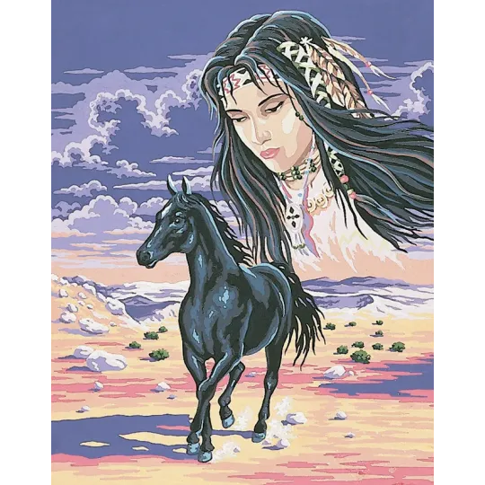 Gedruckte Leinwand 50x40 Indian Spirit CDA11453