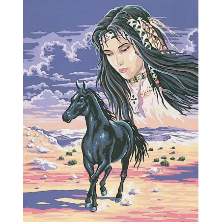 Gedruckte Leinwand 50x40 Indian Spirit CDA11453