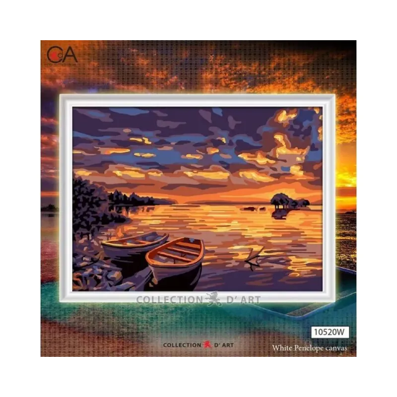 Холст с печатью 40x30 A quiet harbor CDA10520W