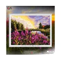 Printed Canvas 40x30 Sunset over the lake CDA10519W
