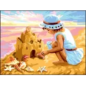 Printed Canvas 30x40 Girl by the sea CDA10503W