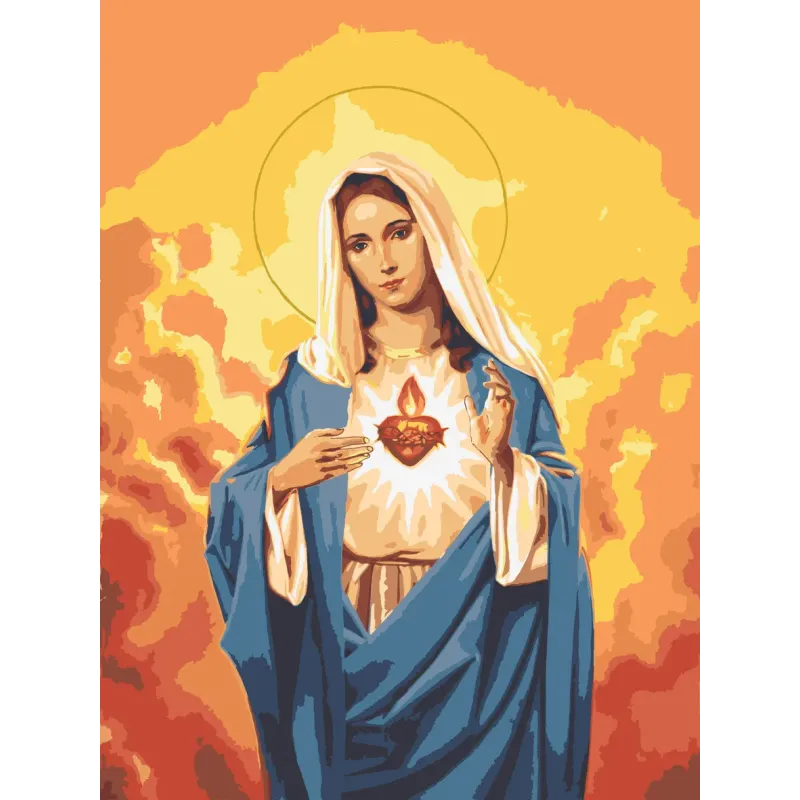 Printed Canvas 30x40 Holy Virgin Mary CDA10475