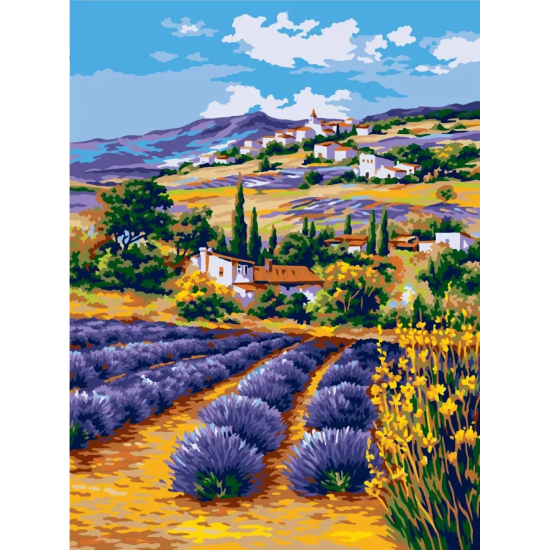 Printed Canvas 30x40 Lavender Fields CDA10459