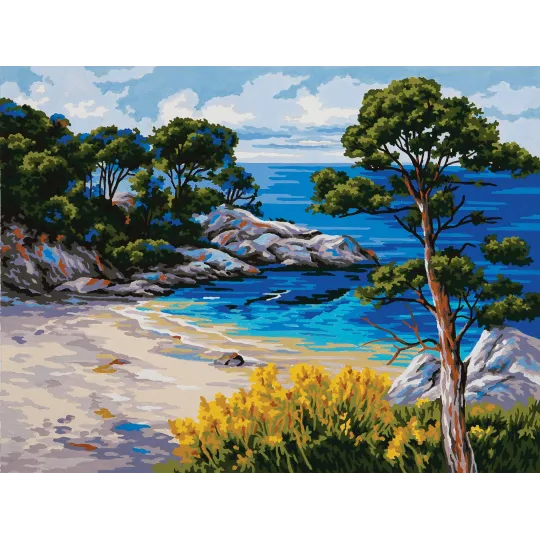 Gedruckte Leinwand 30x40 Die Felsbucht CDA10458