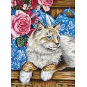 Printed Canvas 30x40 Cat on the Shelf CDA10437