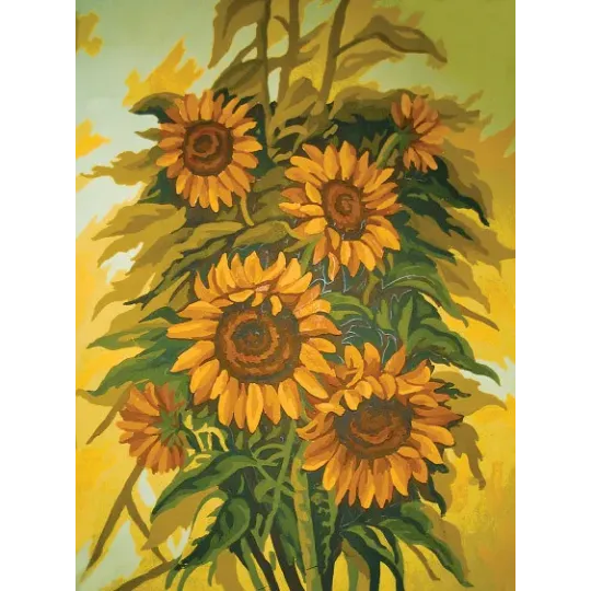 Bedruckte Leinwand 30x40 Wilde Sonnenblumen CDA10413
