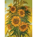 Bedruckte Leinwand 30x40 Wilde Sonnenblumen CDA10413