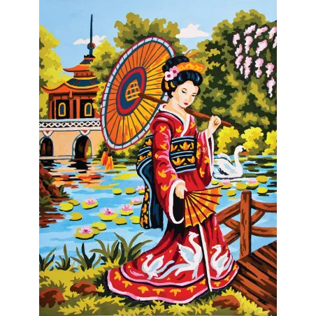 Atspausdinta drobė 30x40 Japoniška scena CDA10411W