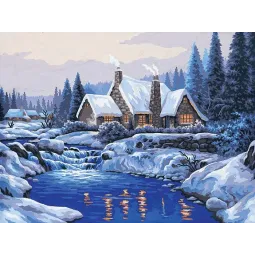 Gedruckte Leinwand 30x40 Reflexionen im Schnee CDA10383W