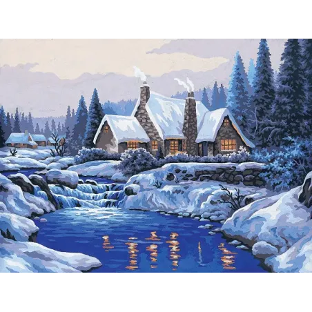Gedruckte Leinwand 30x40 Reflexionen im Schnee CDA10383W