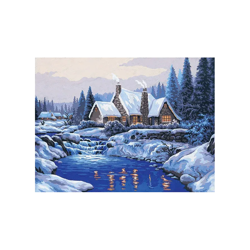 Spausdinta drobė 30x40 Atspindžiai sniege CDA10383W