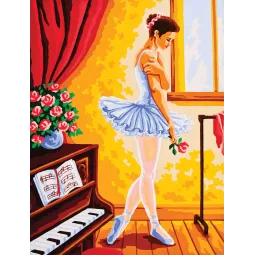 Printed Canvas 30x40 Ballet Lesson CDA10369