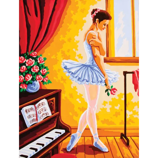 Toile Imprimée 30x40 Cours de Ballet CDA10369