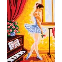 Toile Imprimée 30x40 Cours de Ballet CDA10369