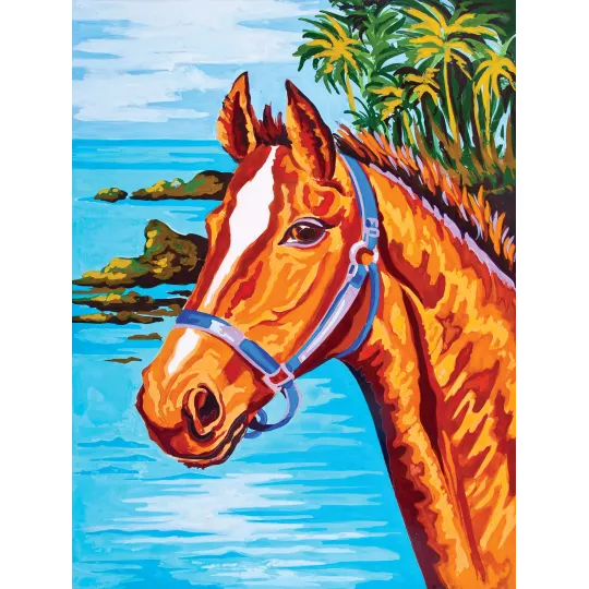 Toile Imprimée 30x40 Portrait Tête de Cheval CDA10322