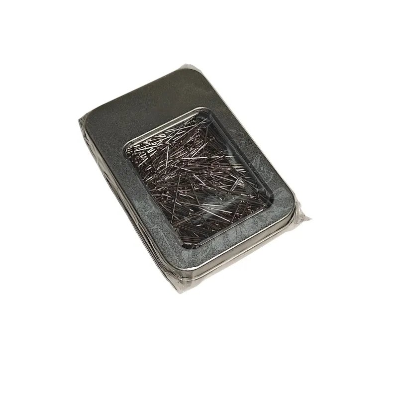 Iš anksto užpildyta metalinė dėžutė smeigtukams 9 x 6 x 1.8 cm RTOT00108