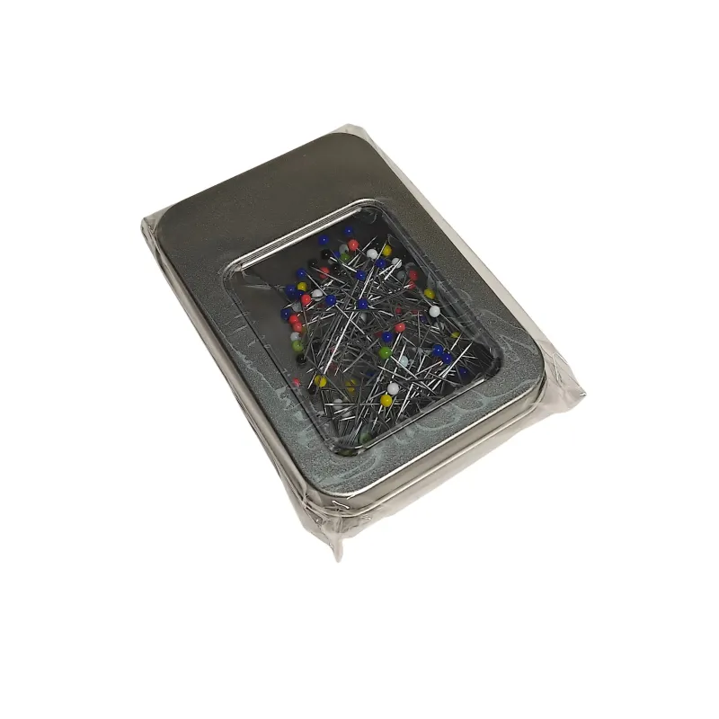 Iš anksto užpildyta metalinė segtukų dėžutė 9 x 6 x 1,8 cm RTOT00106