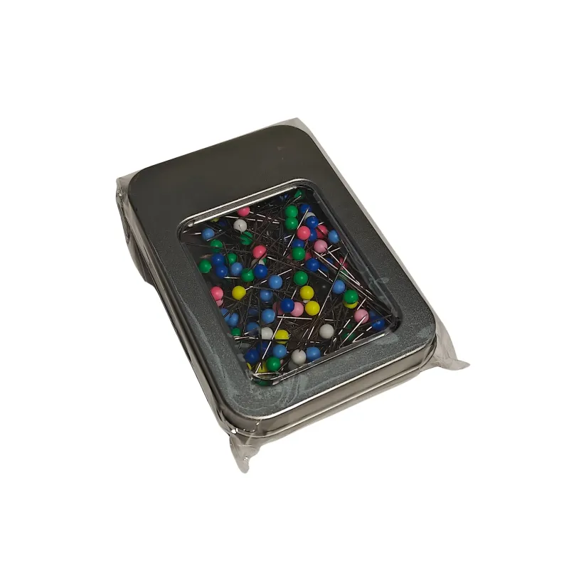Pre-filled metallic pin box 9 x 6 x 1.8 cm RTOT00103