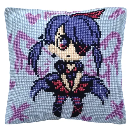 Kit de coussin compté "Mi-mi-mi" 40 x 40 cm CDA5496CC