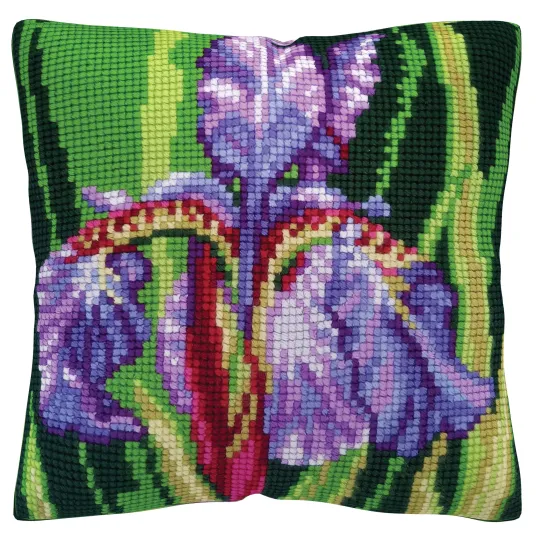 Counted Cushion kit "Iris" 40 x 40 cm CDA5485CC