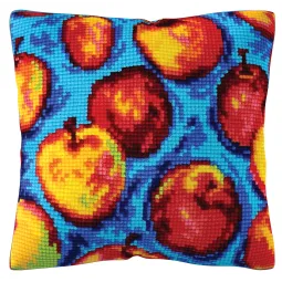Kit de coussin à broder "Motif — pommes" 40 x 40 cm CDA5472CC
