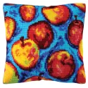 Skaičiuojamo kryželiu pagalvėlės rinkinys „Raštas – obuoliai“ 40 x 40 cm CDA5472CC
