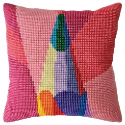 Kit de coussin "J'aime dessiner J'aime dessiner" 40 x 40 cm CDA5470