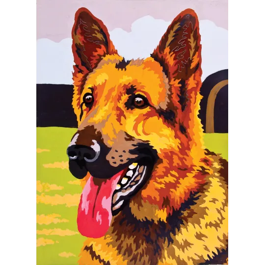 Printed Canvas 22x30 German Shepherd CDA6260