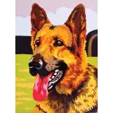 Printed Canvas 22x30 German Shepherd CDA6260