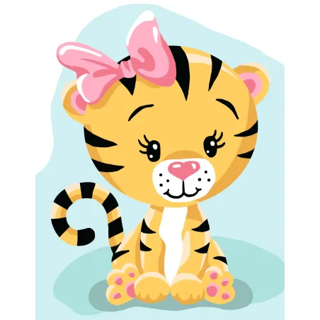 Gedruckte Leinwand 14x18 Tigerjunges CDA3362